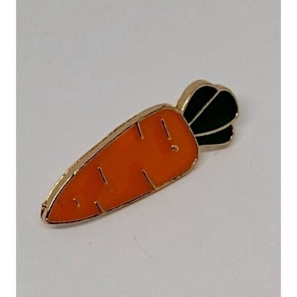 3/20 Carrot Orange Enamel Pin - Picture 1 of 1